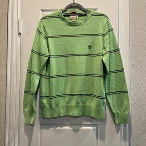 Vintage Y2K Crest by Tommy Hilfiger Green Stripe Sweater